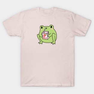 Cute Strawberry Milk Frog T-Shirt